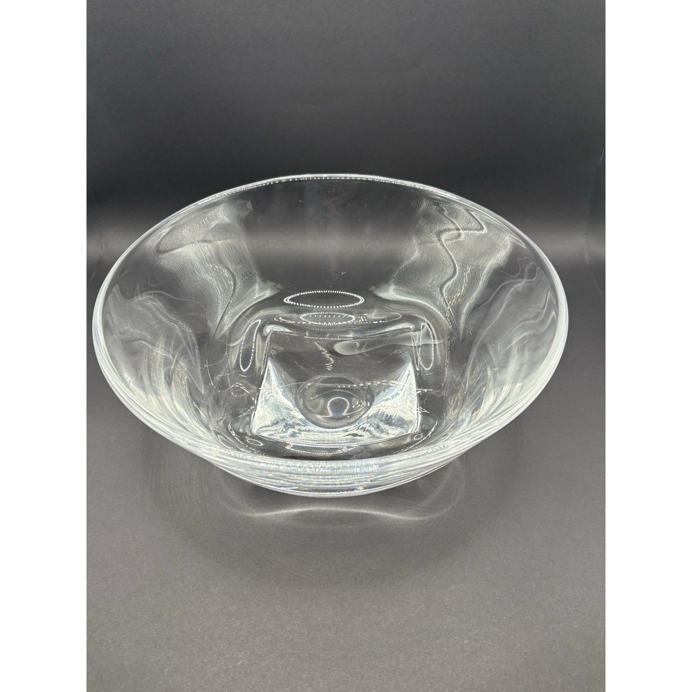 Large 9" Steuben Crystal "Floret" Centerpiece Bowl - Signed Donald Pollard #8059
